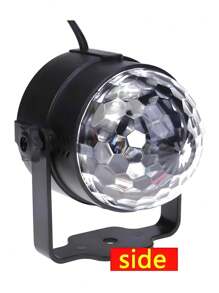 Decorative Lights In Ball Shape Disco Light Mini Magic Crystal Ball Led Light RGB - MULTICOLOR - View 5