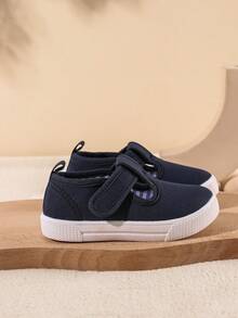 GENGASUN Toddler Girls T-Strap Canvas Sneakers For Little Kids Classic Shoes - Navy Blue - View 8