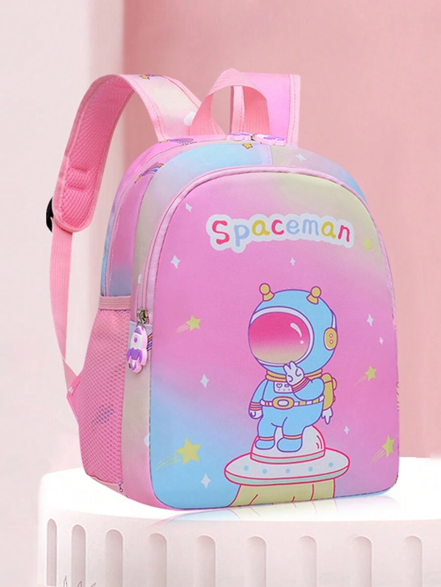 Màu sắc thay đổi dần Phim hoạt hình đáng yêu Thiết kế phi hành gia Trẻ em Ba lô - Nhiều màu - Xem 1