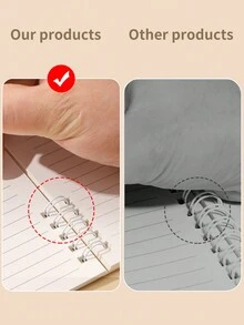 1pc 60 Sheets Bohemian Style Notebook With Tree Leaf Cover, Creative Spiral Journal For Students And Office - Multicolor - View 4