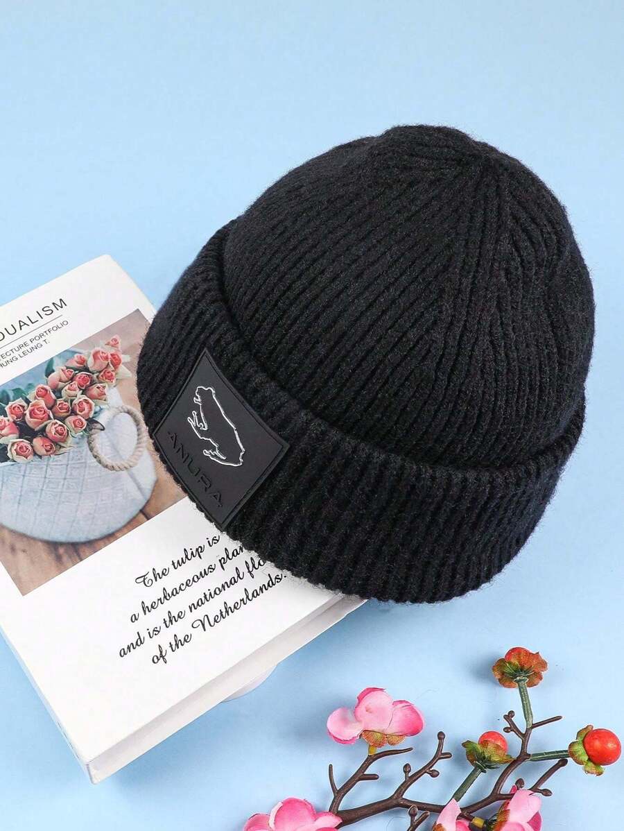 1pc Men's And Women's Winter Warm Knitted Hat With Frog Shape Decoration, Maillard Style, Ear Protection & Outdoor Activities Suitable, Variety Hat Styles Available Such As Bucket Hat & Beanie Street - Khaki - View 1