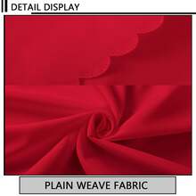 A Piece Of Hotel Restaurant Banquet Tablecloth Big Red Dining Table Square Polyester Conference Fabric Tablecloth - Red - View 3