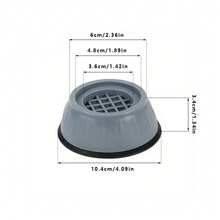 1入組/4入組洗衣機腳墊,洗衣機底座通用固定腳架,塑料墊高托架,防滑防震 - 深灰色 - 查看 2