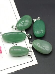 5 件/套天然石吊坠不对称形状紫水晶饰品 DIY 女士男士珠宝制作配饰日常礼物 - 1.5x2.5厘米 - 查看 28