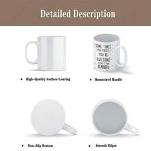 1個350ml 12oz陶瓷杯印花文字咖啡牛奶杯,創意禮物可愛禮物 - 白色 - 查看 3