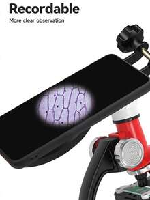 1 件款式和顏色隨機的高倍塑膠兒童顯微鏡套件,包括 2 個收集瓶、2 個玻璃載玻片、1 個鑷子、1 個標本盒、1 個玻璃標本,非常適合科學實驗設備和幼兒教育玩具 - 彩色 - 查看 5