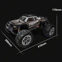 1/12比例的遠程控制bigfoot皮卡卡車,高速越野四輪驅動競賽拉力賽車,成人收藏模型裝飾 - 黑與白 - 查看 6