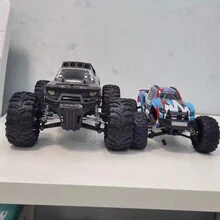 1/12比例的遠程控制bigfoot皮卡卡車,高速越野四輪驅動競賽拉力賽車,成人收藏模型裝飾 - 黑與白 - 查看 9