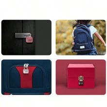 3位密碼鎖,粉紅色,迷你健身房學生宿舍櫃背包行李箱抽屜拉鍊密碼鎖掛鎖戶外防水掛鎖學校健身房儲物櫃,運動儲物櫃,圍欄,工具箱,門,箱子,儲物,黑色 - 粉色 - 查看 5