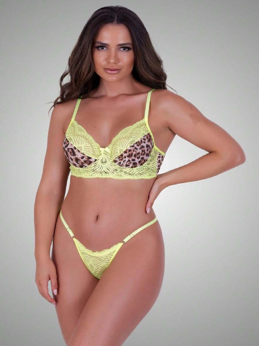 Women Bra & Panty Sets - Màu vàng - Xem 1