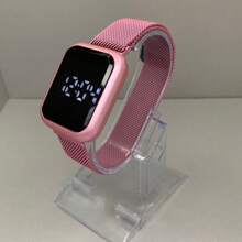 ZOEA TOUCH DIGITAL MAGNET WATCH FOR LADIES AND MEN - Pink - View 1