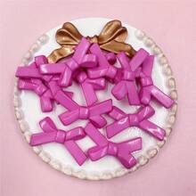 50入組20.4*34.2mm亞克力實色蝴蝶結珠子,diy珠寶配件 - 50顆/20.4*34.2mm - 查看 8