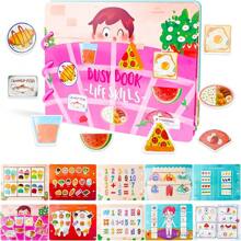 摩爾門教育學習書,適合1-6歲幼兒,學前教育玩具靜音書,適合3到5歲男孩女孩,兒童感官玩具,活動益智學習玩具 - 生活類 - 查看 1