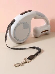 1pc Pet Retractable Leash, Multi-Color Options Suitable For Small & Medium Dogs, Gray Or Black Random Color