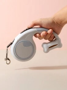 1pc Pet Retractable Leash, Multi-Color Options Suitable For Small & Medium Dogs, Gray Or Black Random Color