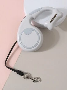 1pc Pet Retractable Leash, Multi-Color Options Suitable For Small & Medium Dogs, Gray Or Black Random Color