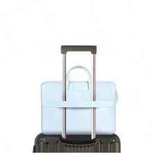 Patterned Laptop Sleeve Bag, Portable - Baby Blue - View 5