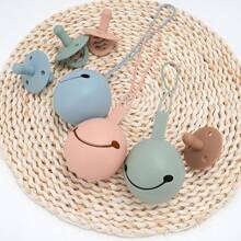 1 Pieza Caso Sostenedor Del Chupete De Silicona De Pañales, Bolsa De Chupete, Contenedor Portátil Del Almacenaje Del Chupete - Rosa - Ver 2