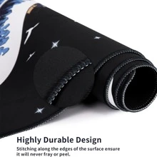 黑藍色遊戲筆記本鼠墊,海浪大鼠墊,pc鍵盤用墊