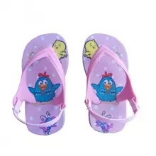 Chinelos Bebê Sandálias Desenho Menino Menina Personagem - Rosa Bebê - Visão 1
