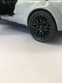 1入組鋅合金壓鑄模型玩具車,15.5厘米 X 6.8厘米 X 4.5厘米,222克,2門灰色跑車,可開門與發動機蓋,後輪拉回功能,適合男孩生日、節日、收藏玩具車之完美禮物 - 灰色 - 查看 10