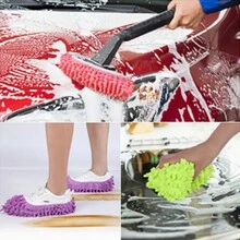 1 件,拖把拖鞋,超細纖維,用於清潔房屋的拖把拖鞋,地板清潔工具,柔軟的可清洗和可重複使用的鞋套,超細纖維腳。 - 粉色 - 查看 3