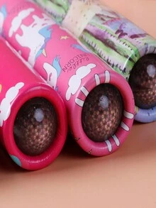 節慶禮物新卡通玩具,大型旋轉伸縮望遠鏡萬花筒,帶有變幻景觀,適合作為生日禮物（隨機顏色） - 彩色 - 查看 3