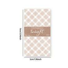 1本/50張方格材質筆記本,復古創意印刷diy日誌裝飾便利貼 - 藕粉色 - 查看 2