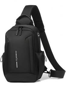 Mochila Pechera Premiun Impermeable Bolsa para Pecho Resistente Pechera Elegante - Negro - Ver 1