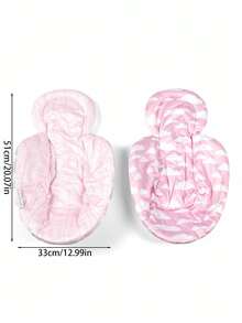 Infant Insert Compatible With 4Moms Mamaroo & Rockaroo – Car Seat Insert 2 Pcs – Reversible Infant Car Seat Insert – Soft Plush Minky Car Seat Head Support Insert - Multicolor - View 4