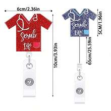 1個亞克力牌照夾,可收放+旋轉,帶閃光燈的牌照夾 - 薄荷藍 - 查看 2