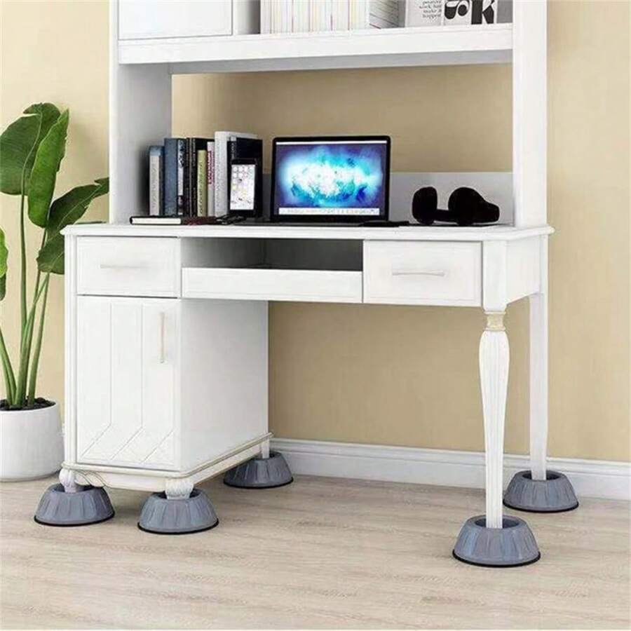 1入組/4入組洗衣機腳墊,洗衣機底座通用固定腳架,塑料墊高托架,防滑防震 - 深灰色 - 查看 1