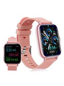 Eytlptoc 男女大螢幕智慧手錶（撥打/接聽電話）,適用於android和ios手機的防水運動健身手錶,具有24小時心率/多種運動模式/血氧/體溫/跑步等... - 黑色 - 查看 2