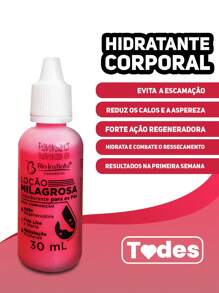 Creme Loção Desodorante Para os Pés Hidratante Combate Rachaduras 30ml Bio Instinto Cosméticos - Rosa chiclete - Visão 2