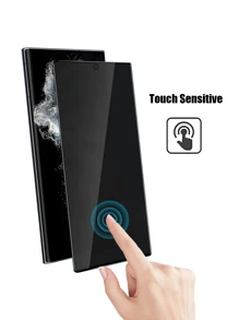 2 Stücke Anti-Spion gehärtetes Glas Bildschirmschutz kompatibel mit Samsung Galaxy S21/S22/S23/S24 Ultra/S24 FE, kratzfest, stoßfest, wasserdicht, Geschenk für Geburtstag, Familie, Freunde, Handyzubehör