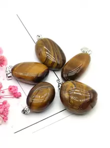 5 件/套天然石吊坠不对称形状紫水晶饰品 DIY 女士男士珠宝制作配饰日常礼物 - 1.5x2.5厘米 - 查看 8