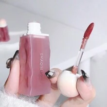 Nước Ly Son bóng Gương Ánh sáng Dầu môi Giường đôi Giữ ẩm Đầy đặn Nước bóng Son bóng Dưỡng ẩm vui tươi Men môi - 02 # - Xem 3