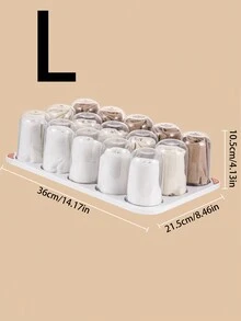 1只壁掛式內衣襪子收納盒,膠囊設計無需鑽孔,大容量防塵防潮收納盒 - 無色 - 查看 4