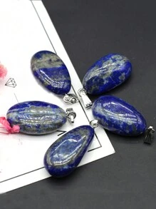 5 件/套天然石吊坠不对称形状紫水晶饰品 DIY 女士男士珠宝制作配饰日常礼物 - 1.5x2.5厘米 - 查看 27