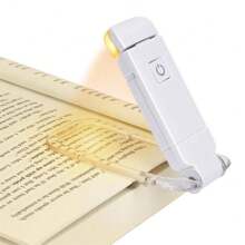 Rechargeable Reading LED Light,Usb Book Clip Light Folding Book Clip Light - White - View 1