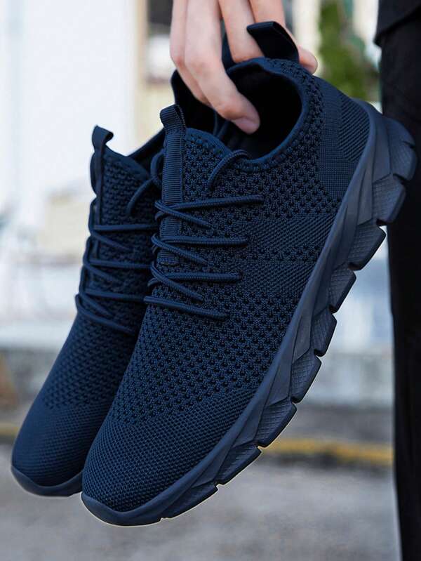 DaoLxi Chaussures pour homme Gym Tennis Athlétique Maille Mode Baskets Légères Sports Entraînement Course Décontracté Chaussures Confortables Chaussures de sport Bleu, Chaussures pour homme Saint-Valentin