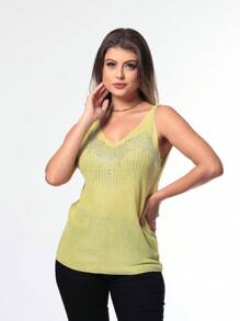 Women Tank Tops & Camis - 黃色 - 查看 1