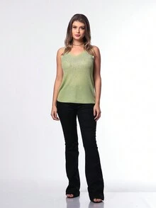 Women Tank Tops & Camis - 黃色 - 查看 6