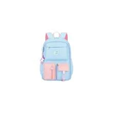 New Arrival Cute Gradient Color Children's School Backpack For Girls, Spine Protection Design - Blue - View 1