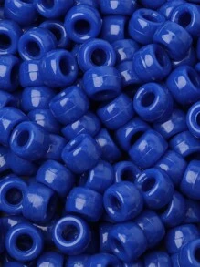 100 件/批 6*9 毫米圆形彩色小马隔珠亚克力辫子大孔珠适用于 DIY 珠宝制作手链项链手工艺品用品 - 彩色 - 查看 14