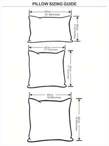 Miater Housse de coussin unicolore sans bourre