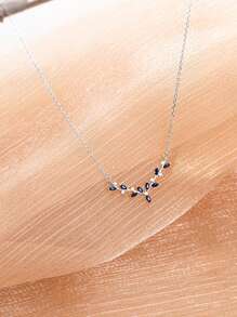 BALMORA 1件独一无二的S925纯银鹿角吊坠项链，“一路陪伴”，女士珠宝礼品 - 銀色 - 查看 2