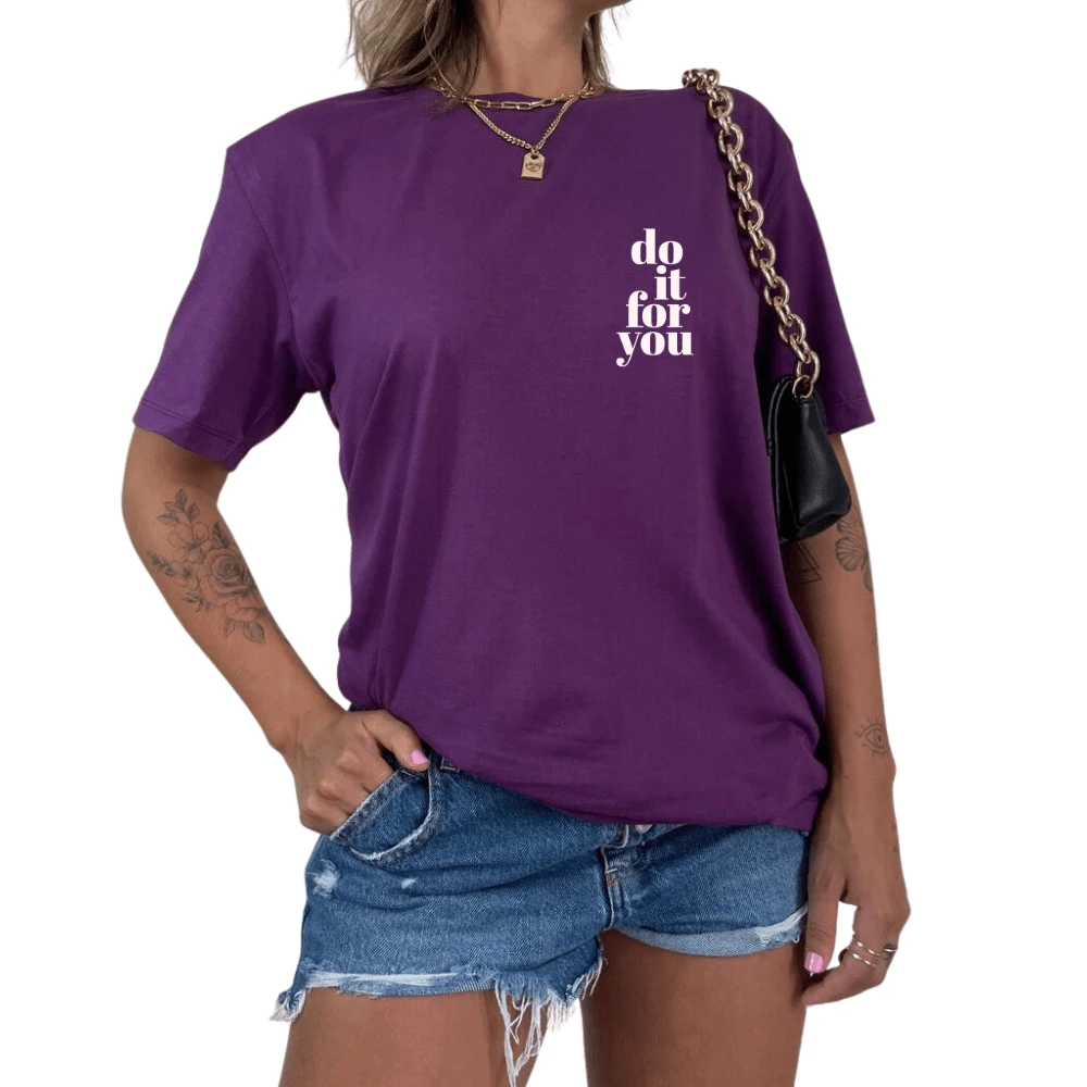 Women T-Shirts - Purple - View 1