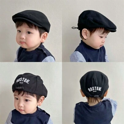 春/秋款寶寶帽，時尚前衛帽子，中性可調節的新聞報童帽，休閒貝雷帽，適用於服裝搭配