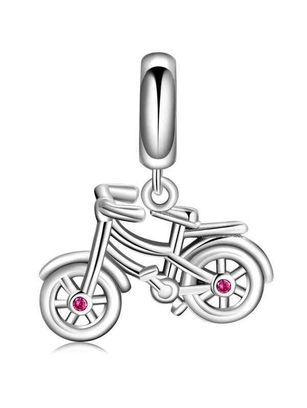 Bike Silver DIY Pendant
